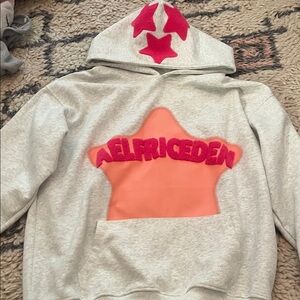 Aelfric Eden Star Hoodie - Gray, Pink, and Orange